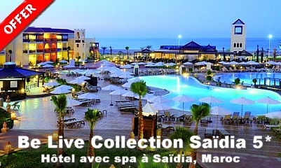 Réservation en ligne hôtels Saïdia Maroc.